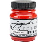 Jacquard Textile Color Fabric Paint 2.25oz-Scarlet Red