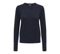 JACQUELINE de YONG Jdymalou L/S on Button Pullover KNT Noos Pull-Over, Bleu, M Femme
