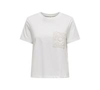 JACQUELINE de YONG Jdyselma S/S Crochet Pocket Top JRS Top Femme (Lot de 1)