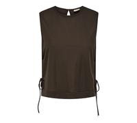 Jacqueline de Yong - Leslie S/L Bow Top - Femme - Tops - Brun - Taille: 36 FR