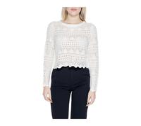 Jacqueline de Yong - Pull Blanc à Manches Longues - Femme - Pulls - Blanc - Taille: 36 FR