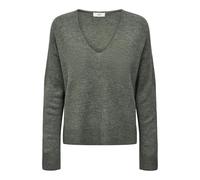 Jacqueline de Yong – Pull Femme Elanora – Col V, Manches longues, Tricot mélangé – Kalamata XL