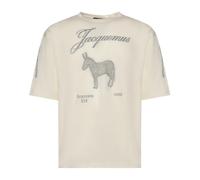 Jacquemus - Âne Short-Sleeve T-Shirt - Homme - Tops - Blanc - Taille: XL