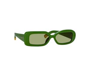 Jacquemus - Authentiques Lunettes Rond avec Service Haut de Gamme - unisex - Accessoires - Vert - Taille: ONE Size