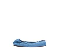 Jacquemus - Ballerines à bout carré en denim - Femme - Chaussures - Bleu - Taille: 36 EU