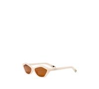 Jacquemus - Bambino Lunettes de soleil - Femme - Accessoires - Blanc - Taille: 56 MM