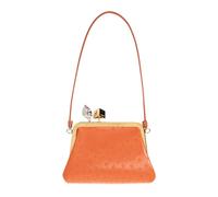 Jacquemus - Le Berlingot Small Leather Clutch Bag - Femme - Sacs - Orange - Taille: ONE Size
