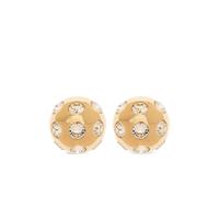 Jacquemus - Boucles d'Oreilles en Cristal Doré - Femme - Accessoires - Jaune - Taille: ONE Size