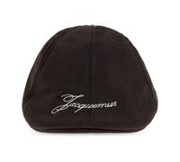 Jacquemus - Casquette Plate avec Logo Brodé - Homme - Accessoires - Brun - Taille: 60 CM