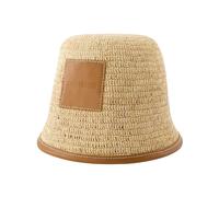 Jacquemus - Chapeau Bob en Raffia - Marron Clair - Homme - Accessoires - Beige - Taille: 58 CM