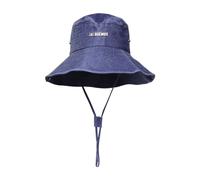 Jacquemus - De-Nîmes Denim Bucket Hat - Femme - Accessoires - Bleu - Taille: 58 CM