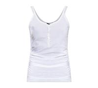 Jacquemus - Camisole à Détails Côtelés - Femme - Tops - Blanc - Taille: 40 FR
