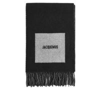 Jacquemus - Écharpe Contraste Cercle et Carré Artwork - Homme - Accessoires - Noir - Taille: ONE Size