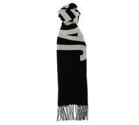 Jacquemus - Écharpe en maille logo - Homme - Accessoires - Noir - Taille: ONE Size