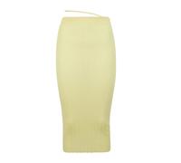 Jacquemus - Gonna Skirt Élastiquée - Femme - Jupes - Jaune - Taille: 38 FR
