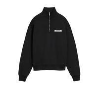 Jacquemus - Gros Grain Zip-Neck SweaT-shirt - Homme - Sweatshirts et sweats à capuche - Noir - Taille: L