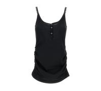 Jacquemus - Haut Drapé Col Rond - Femme - Maternity - Noir - Taille: 36 FR