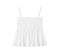 Jacquemus - Haut sans Manches à Encolure Carrée - Femme - Blouses et Chemises - Blanc - Taille: 38 FR