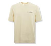 Jacquemus - Haut Tricot à Manches Courtes - Homme - Tops - Beige - Taille: 2XL