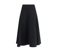 Jacquemus - Jupe Triangle Évasée Noir Longueur Midi - Femme - Jupes - Noir - Taille: 38 FR