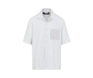 Jacquemus - La Chemise Romarin Shirt - Homme - Chemises - Bleu - Taille: M