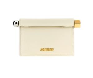 Jacquemus - La petite pochette Rond Carré - Femme - Sacs - Blanc - Taille: ONE Size