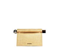 Jacquemus - La Pochette Rond Carre - Femme - Sacs - Beige - Taille: ONE Size