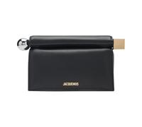 Jacquemus - La pochette Rond Carré - Femme - Sacs - Noir - Taille: ONE Size