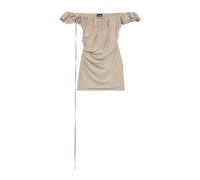 Jacquemus - La Robe Ciceri Jersey Mini Dress - Femme - Robes - Beige - Taille: 36 FR