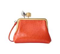 Jacquemus - Le Berlingot Small Leather Clutch Bag - Femme - Sacs - Orange - Taille: ONE Size