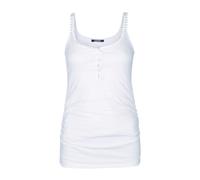 Jacquemus, Femme, Tops, Blanc, Taille: 42 FR Camisole à Détails Côtelés