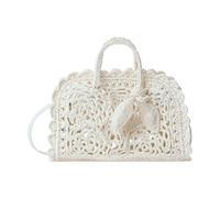 Jacquemus - Le Petit Turismo Crochet Handbag - Femme - Sacs - Blanc - Taille: ONE Size