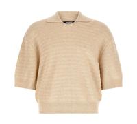 Jacquemus - Le Polo Maille Chevron - Homme - Tops - Beige - Taille: S