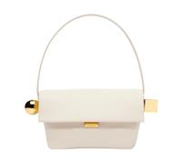 Jacquemus - Le Rond Carre Sac en Cuir Ivoire - Femme - Sacs - Blanc - Taille: ONE Size