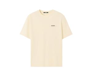 Jacquemus - Le T-Shirt Gros Grain - Homme - Tops - Beige - Taille: XS