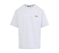 Jacquemus - Le T-Shirt Gros Grain - Homme - Tops - Gris - Taille: L