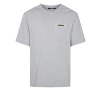 Jacquemus - Le T-Shirt Gros Grain - Homme - Tops - Gris - Taille: XL