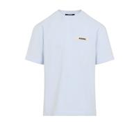 Jacquemus - Le T-Shirt Grosgrain - Homme - Tops - Bleu - Taille: 2XL