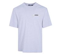 Jacquemus - Le Tshirt Gros Grain - Homme - Tops - Gris - Taille: XL