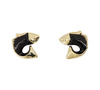 Jacquemus - Les Boucles Poisson Earrings - Femme - Accessoires - Noir - Taille: ONE Size