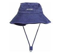 Jacquemus - Logo Bucket Hat - Femme - Accessoires - Bleu - Taille: 58 CM