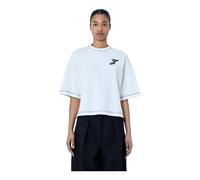 Jacquemus - Logo Embroidered Boxy T-Shirt - Femme - Tops - Blanc - Taille: 40 FR