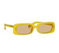 Jacquemus, unisex, Accessoires, Jaune, Taille: 53 MM Lunettes Azzuro Authentiques Qualité Premium