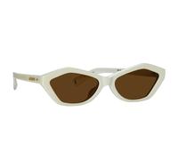 Jacquemus - Lunettes de soleil Bambino - unisex - Accessoires - Blanc - Taille: 56 MM