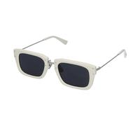 Jacquemus, Femme, Accessoires, Blanc, Taille: ONE Size Lunettes de Soleil Carrées en Veau Blanc