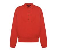 Jacquemus - Pull en Cachemire Rouge Col Côtelé - Femme - Pulls - Rouge - Taille: 40 FR