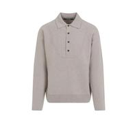 Jacquemus - Pull Polo en Tricot - Homme - Pulls - Gris - Taille: L