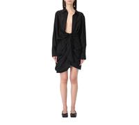 Jacquemus - Robe Chemise Noire Mini - Femme - Robes - Noir - Taille: 40 FR