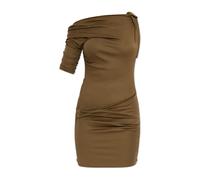 Jacquemus - Robe Mini Drapeado - Femme - Robes - Brun - Taille: 38 FR