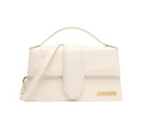 Jacquemus - Sac à bandoulière en cuir embossé crocodile - Femme - Sacs - Blanc - Taille: ONE Size
